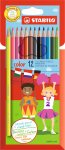 Color 12 Colour Pencil Assorted Box Of 6