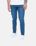 Essential Mens Mid Wash Slim Tapered Jeans In Blue - Blue 40
