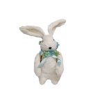 White Bunny With Blue Bow