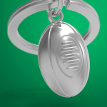 Sports Fans' Premium Keyrings Golf Soccer Rugby Styles - Rugby Ball