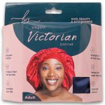 Elegant Victorian Bonnet - Navy Blue