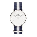 Classic Glasgow Silver Eggshell White 36MM Watch