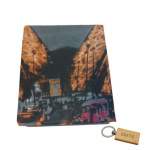 Smte Luxurious Microfiber Bed SHEETS:150X189CM And Smte Keyring City With Keychain
