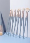 10 Piece Midnight Makeup Brush Set + Pouch