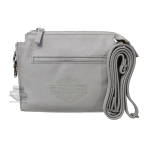 Womens Vixen B&s Logo Grey Leather Hip Bag