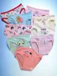 4PCS Toddler Girls Briefs Full Cartoon Print Cute Bottoming Underwear Comfy Breathable Underwear