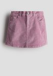 Cotton Corduroy Skirt - Purple