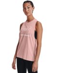 Women's Ua Sportstyle Logo Tank - Retro Pink Md
