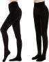 2 X Women's Warm Fleece Lined Thermal Winter Pantyhose
