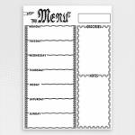 Magnetic Weekly Menu And Shopping Planner
