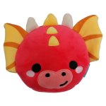 Travel Pillow Set With Mask Red Dragon