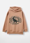Cotton On Sammy Hoodie - Taupy Brown pine Tree Green triassic Dino