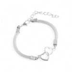 Women's Stainless Steel Connector Chain Bracelet