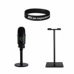 Killer Deals USB Cardioid Microphone + Headphone Stand + Wristband - Combo - Best Bargains Online