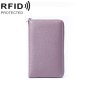 1659 Rfid Anti-magnetic Anti-theft Passport Bag Document Bag Wallet Lavender Purple