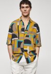 Shirt Geo - Ochre