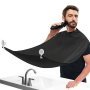 Men's Beard Shaving Apron With Suction Cups - Cleaning Bib For Hairdressers And Shavers