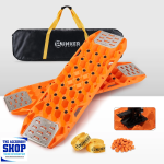 Recovery Sand Track With Replaceable Teeth & Steel Plate 25 Ton Orange Or Black Pair