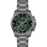 Ben Sherman Men's Gunmetal Chronograph Watch With Green Dial & Gunmetal Stainless Steel Bracelet