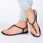 Trim Sandal With Slingback - Black gold pink - 9