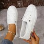 Women's Casual Sneakers Comfortable Low Top Slip-on White Shoes Versatile Skate Shoes For Everyday Outings