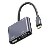 Type C 4 In 1 Multi Function Adapter Compatible With Laptop