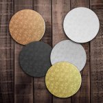 Embossed Thin Cake Board Round 12