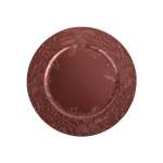 Deco Plate Plastic 33X1.5CM - Brown