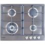 60CM Gas Hob With 4 Gas Burners Incl. Triple Flame Stainless Steel