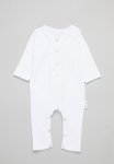 Tab Footless Babygrow - White