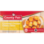 County Fair Frozen Crumbed Chicken Cheezy Bites 350G