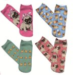 Pug Crew Socks