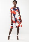 Midi Skirt - White & Yellow Lemon Print