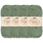 Jubileeyarn Baby Soft Bamboo Cotton Yarn - 50G SKEIN - Burning Sage - 4 Skeins