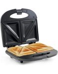 Trade Kite 2 Slice Sandwich Maker Non-stick Stainless Steel 750W Compact Electric Toaster Press With Cool-touch Handle Lockable