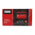 2000W 12V Dc To 220V Ac Power Inverter Heavy-duty Car Voltage Converter With Multi-protection Safety System