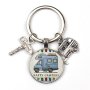 Stainless Steel Camping Keychain For Camper Lovers - Perfect Vacation Travel Souvenir
