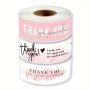 120PCS/ROLL Thank You For Your Order Stickers Pink Thank You Sticker For Small Business Package Shipping Bag Gift Seal Labels