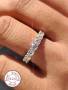 1PC Moissanite Engagement Ring Wedding Ring 925 Sterling Silver Promise Ring Eternity Ring Anniversary Ring Luxury Jewelry Gift For Women