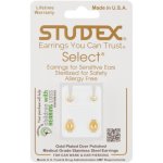 Studex Regular Rainbow Crystal Bezels Earrings Gold Plated