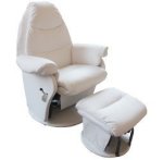 Babyhood Leather Rocker Glider And Ottoman