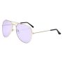 Aviator-shaped Sunglasses - Purple Gold