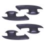 Door Handle Bowl Cup Covers Compatible With Ford Ranger - Matt Black - Set