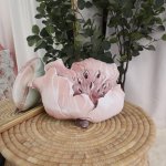 Shaped Pillow Pink Floral