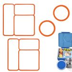 4 Pack Lid Seal Gasket For Omiebox Fit Seal Replacement For Kids Bento Box Made From Food-safe Silicone Rubber Essential Lunch B