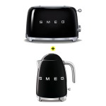 Smeg – Toaster And Kettle Pack Gloss – Black