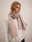 Holly Herringbone Brushed Scarf - 0 Mid Brown