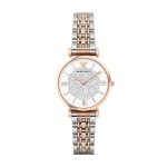 Armani Gianni Tbar Two Tone Rose Gold Stainless Steel Women's Watch AR1926