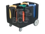 Optimizer Dish Dolly - 6 Division Black