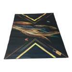 Smte 200CM By 150CM Modern 3D Geometric Design Area Rug FR3 With Smte Keyring With Keychain